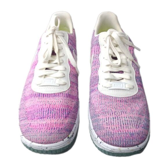 Nike Air Force 1 Low Crater Flyknit Shoes Women's Size 10.5 Fuchsia Glow - Picture 4 of 9